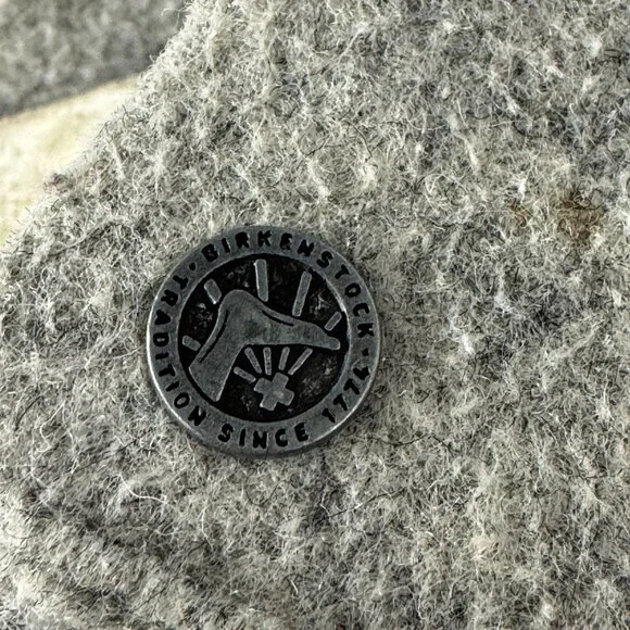 Birkenstock Zermatt Shearling Wool Felt, Light Gray, Size 39 - Picture 4 of 15